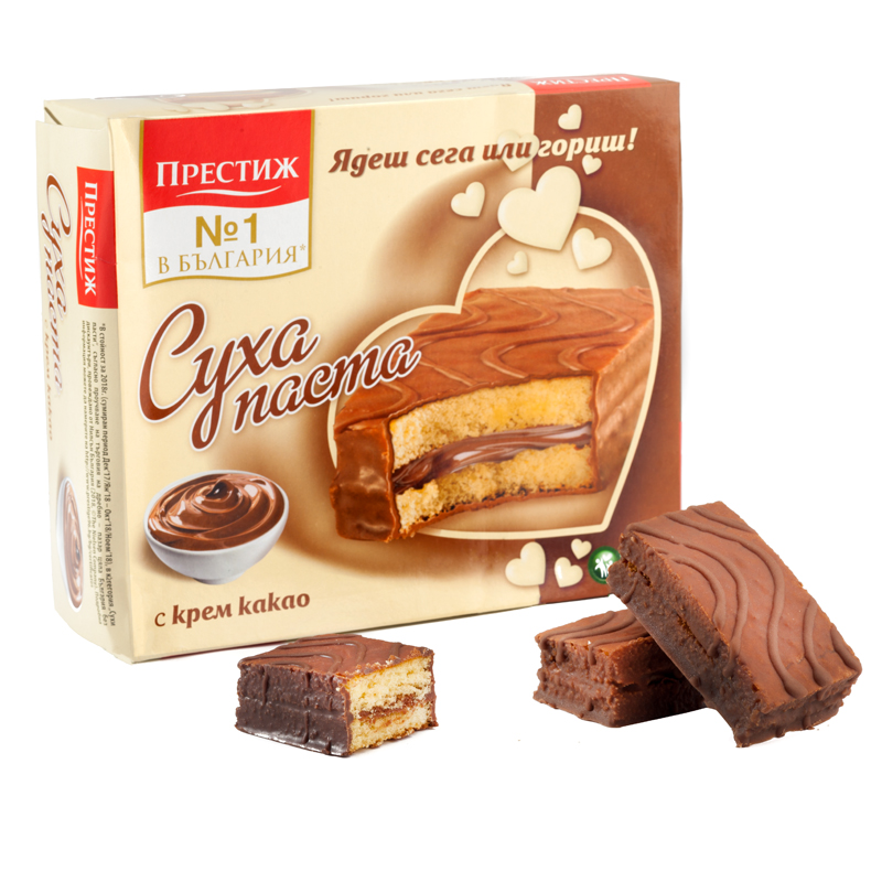 Prestige Coated Cake Bars with Cocoa Cream