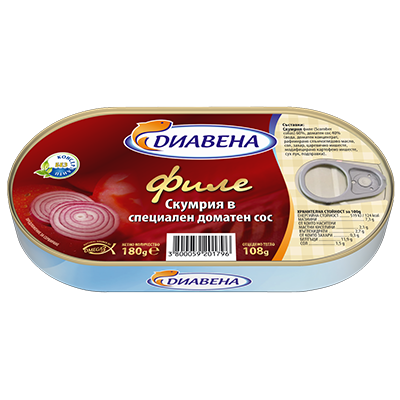 Diavena Mackerel Fillet in a Special Tomato Sauce