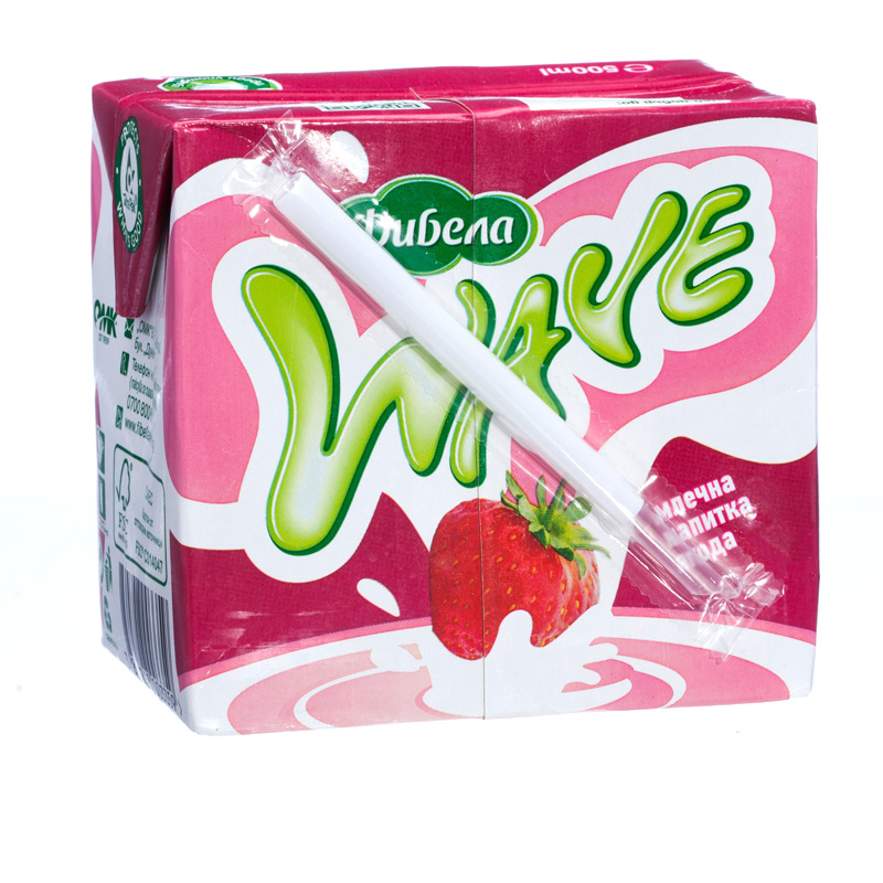 Fibella Wave Milk Drink Strawberry