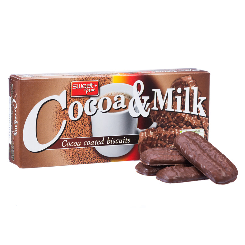 Cocoa&Milk Biscuits with Cocoa-milk Coating