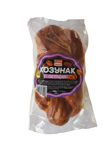 Grand Kozunak with raisins