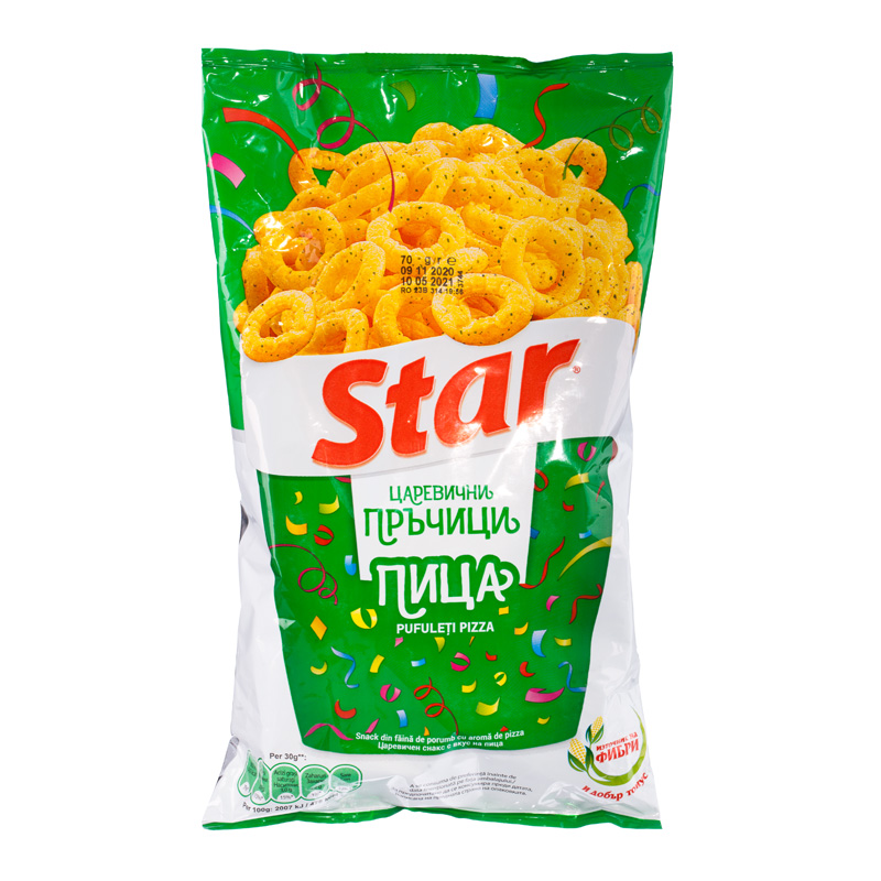 Star Corn Snack Pizza