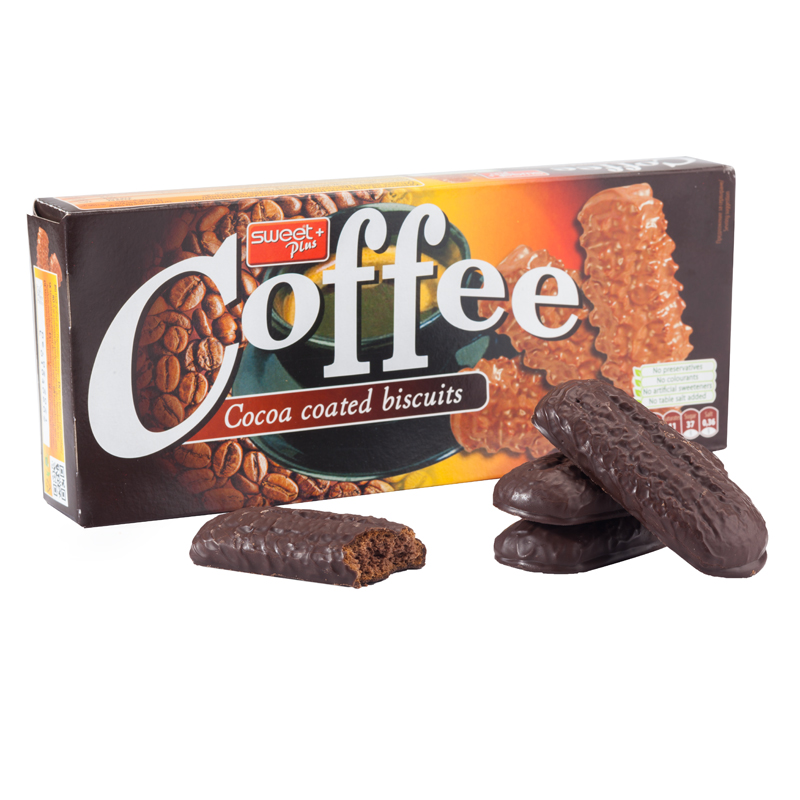 Coffee Cocoa Biscuits with Cocoa Coating