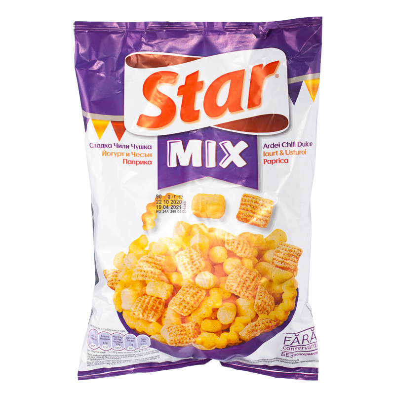 Star Mix Corn Snack Joghurt- und Knoblauch