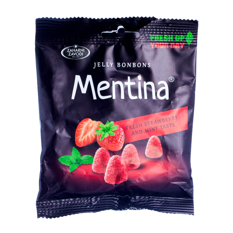 Mentina Jelly Bonbons Erdbeere und Minze